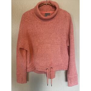 Sweaty Betty Womens Sweater US 4-6 UK Small Funnel Boucle Chunky Knit Pink‎